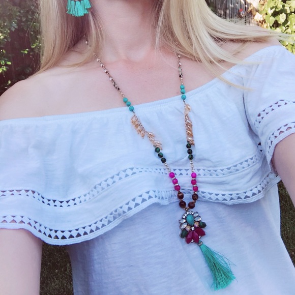Long Tassel Necklace - Picture 3 of 6
